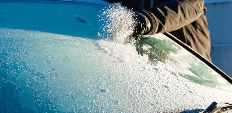 CIG auto insurance policy holder utilizes roadside assistance included in his auto insurance coverage during winter storm