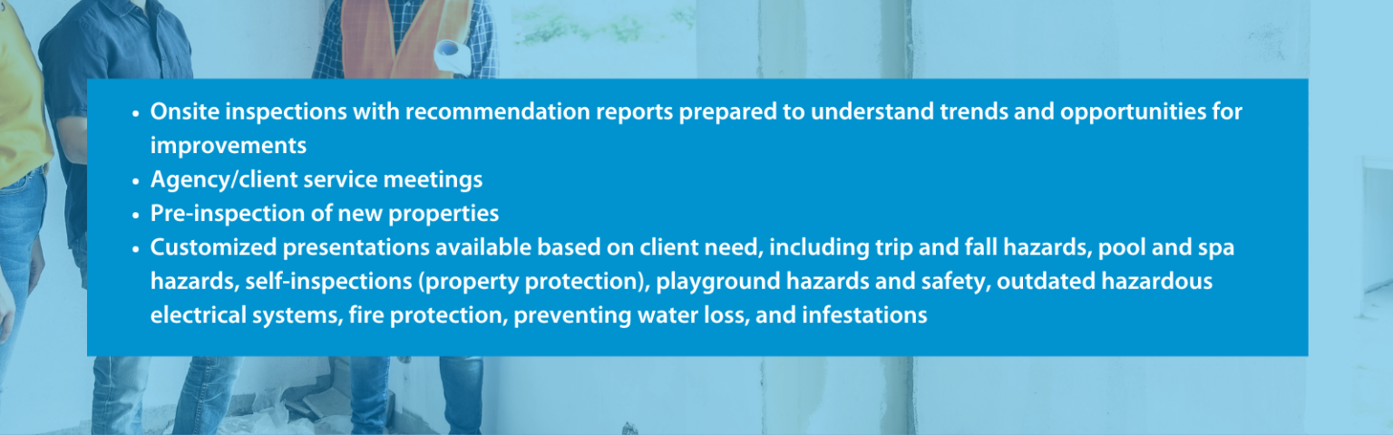 Insurance Loss Control Inspection Safety and Loss Control - Capital Insurance Group